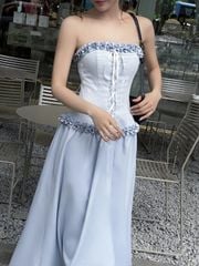 Đầm Nữ Cúp Ngực Phối Bèo Ren Corset Cá Tính Quyễn Rũ - REAM DRESS - GOÛT DE JUN