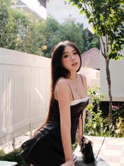 Áo Nữ Hai Dây COSAH Viền Ren Thắt Dây Form Ôm Tôn Dáng GOÛT DE JUN