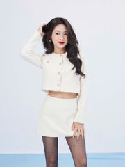 Set Áo Nữ Tweed Tiểu Thư Tay Dài Phối Chân Váy A Lưng Cao Tôn Dáng (bán lẻ) - JORDI SET - GOÛT DE JUN