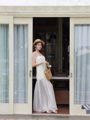 Đầm Nữ SHODER Maxi Hai Dây Phối Voan Tơ Mùa Hè Đi Biển GOÛT DE JUN