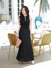 Đầm Nữ REXIEN Nhún Ngực Dáng Dài Nữ Tính GOUT DE JUN