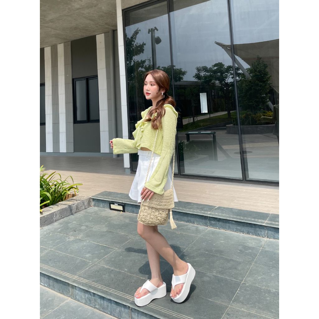 Áo Cardigan Dáng Croptop Nữ Lenna Top - GOÛT DE JUN