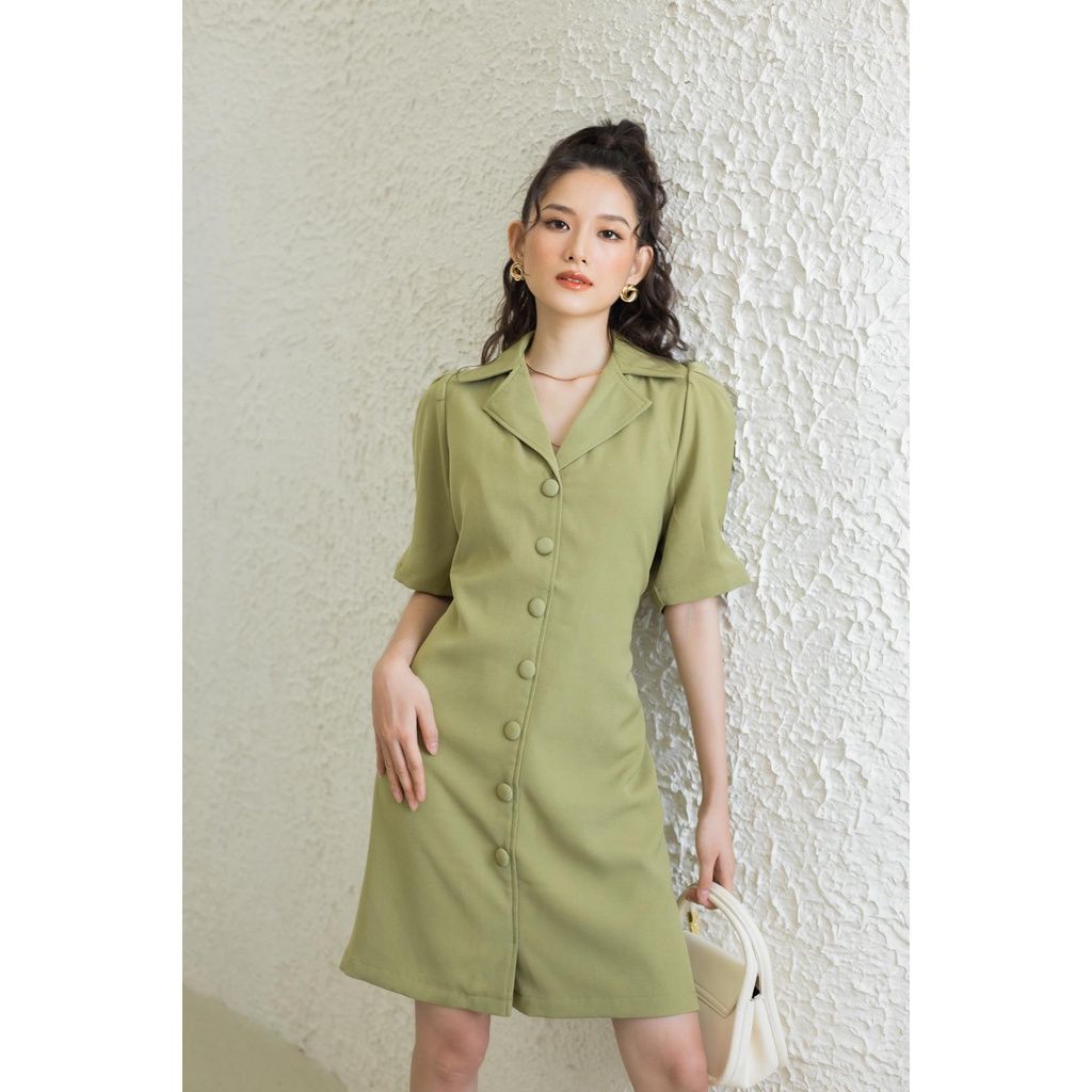 GOÛT DE JUN - Đầm Sơmi suông thắt dây - Tyno Dress