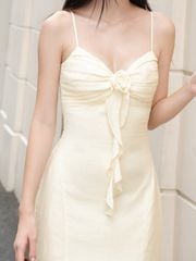 GOUT DE JUN Đầm Dài Hai Dây Dáng Đuôi Cá BANIZ DRESS Váy Cúp Ngực Phối Hoa Tôn Dáng FGDA2606140