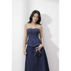 Áo Nữ Denim Thiết Kế Cúp Ngực TUBE TOP - GOÛT DE JUN