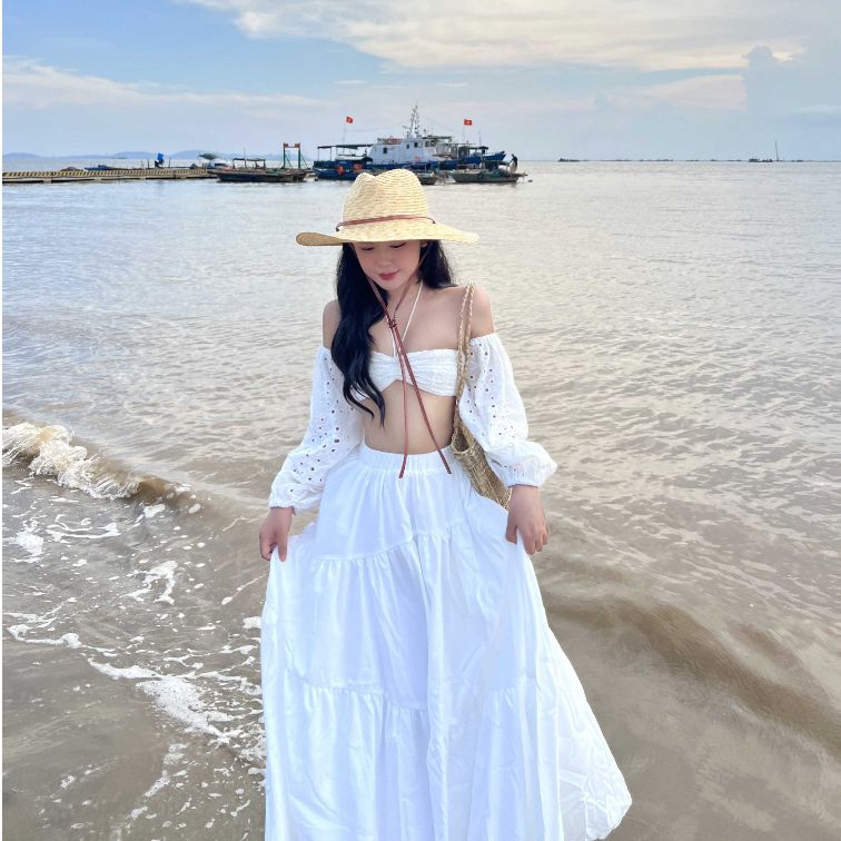 Chân Váy Dài Freesize Bồng Bềnh NETROL SKIRT - GOÛT DE JUN