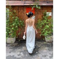 Đầm Nữ Maxi Hai Dây Đi Biển Nhẹ Nhàng Dễ Thương - WAIKI DRESS - GOÛT DE JUN