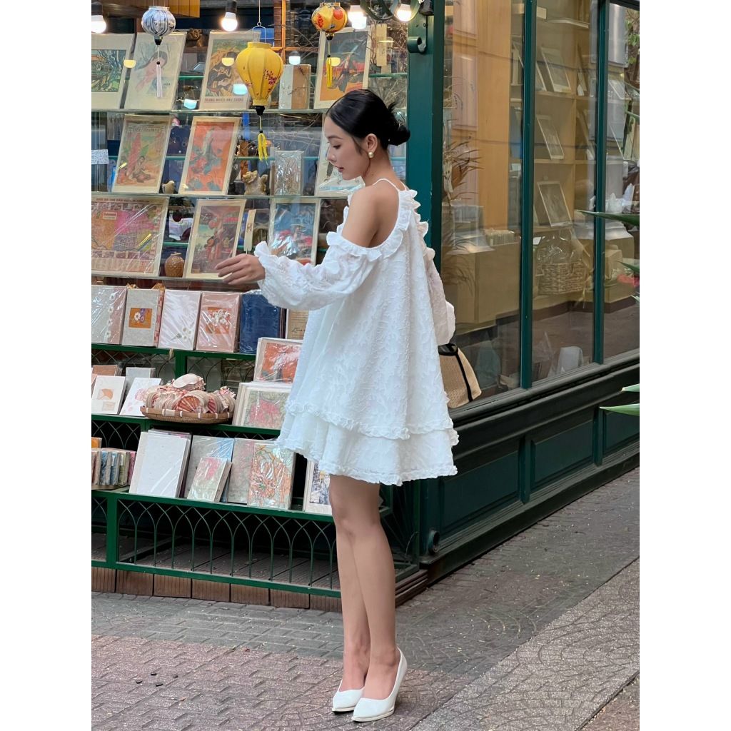 Đầm Nữ Babydoll Cổ Yếm Phối Tầng Form Ngắn - DOYON DRESS - GOÛT DE JUN