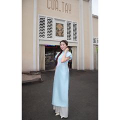 Áo Dài Nữ Tay Phồng Chất Liệu Organza Dễ Thương (Không kèm quần) - MỘC SƯƠNG  - GOÛT DE JUN