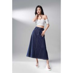 Áo Croptop Trễ Vai Nhún Ngực Trơn Phong Cách Gợi Cảm Cho Nữ - LALIL TOP - GOÛT DE JUN