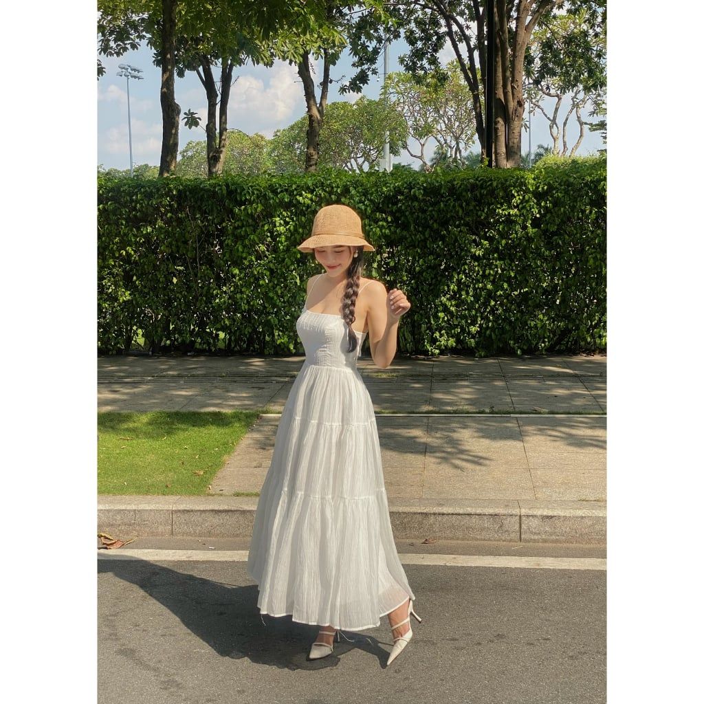Đầm Nữ 2 Dây Maxi Đi Biển Nhẹ Nhàng Nữ Tính - NICA DRESS - GOÛT DE JUN