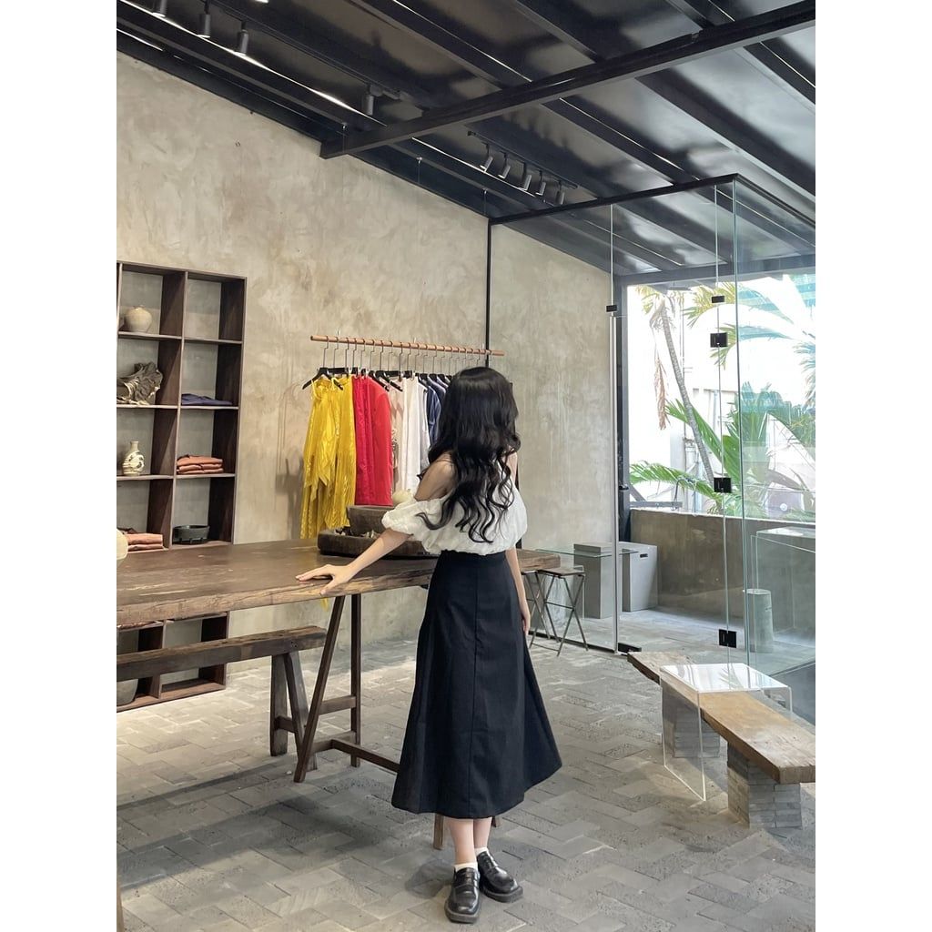 GOÛT DE JUN - Chân váy dài form A - Lazza Skirt
