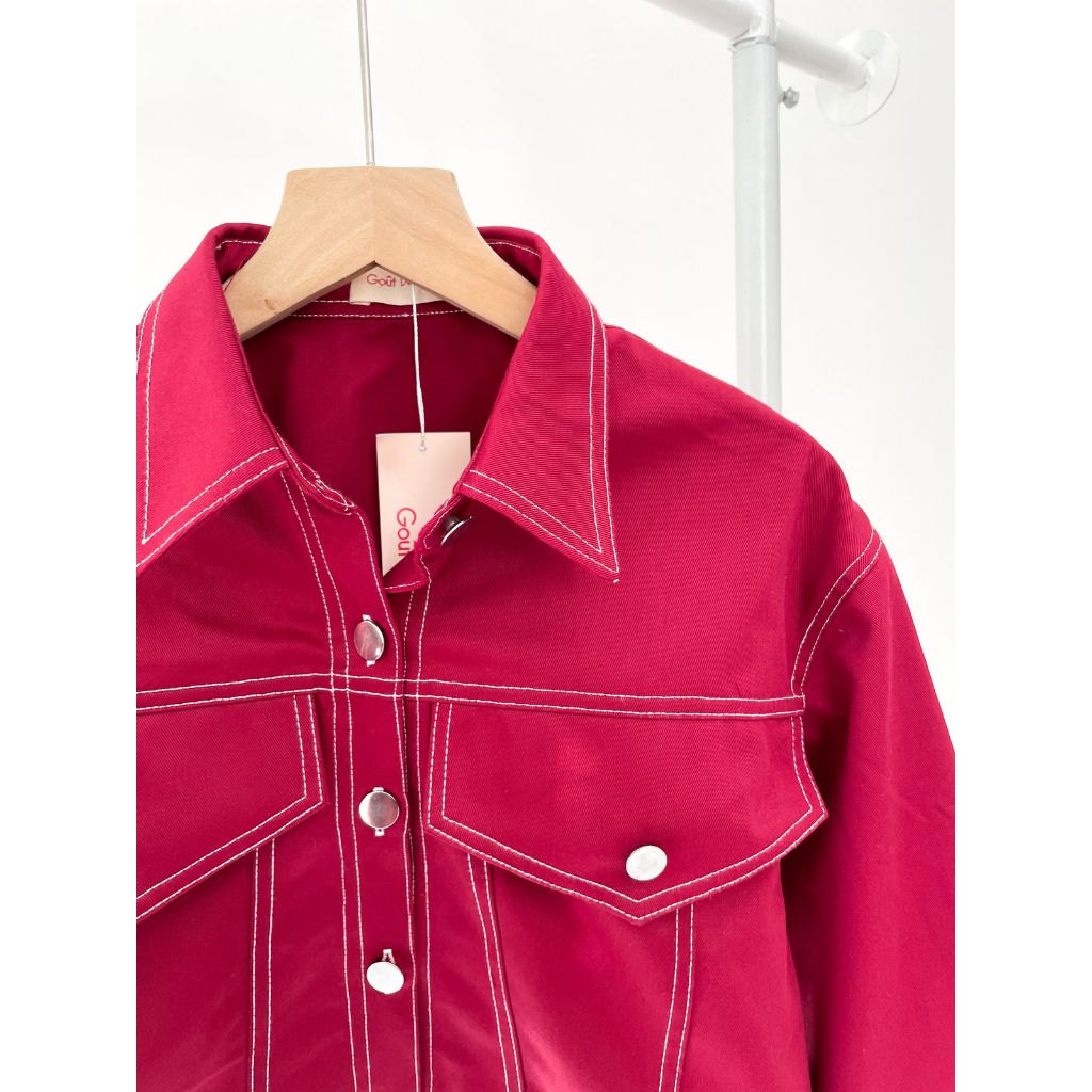 Áo Khoác Nữ Kaki Túi Hộp HAESOO JACKET - GOÛT DE JUN