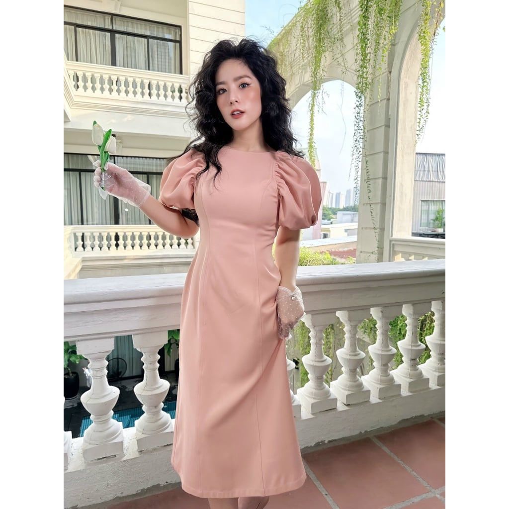 GOÛT DE JUN - Đầm nữ thiết kế tay bồng tôn dáng - LANNA DRESS
