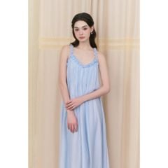 Đầm Nữ MAHIK DRESS 2 Dây Xoắn Bèo Form Maxi Đi Biển GOUT DE JUN