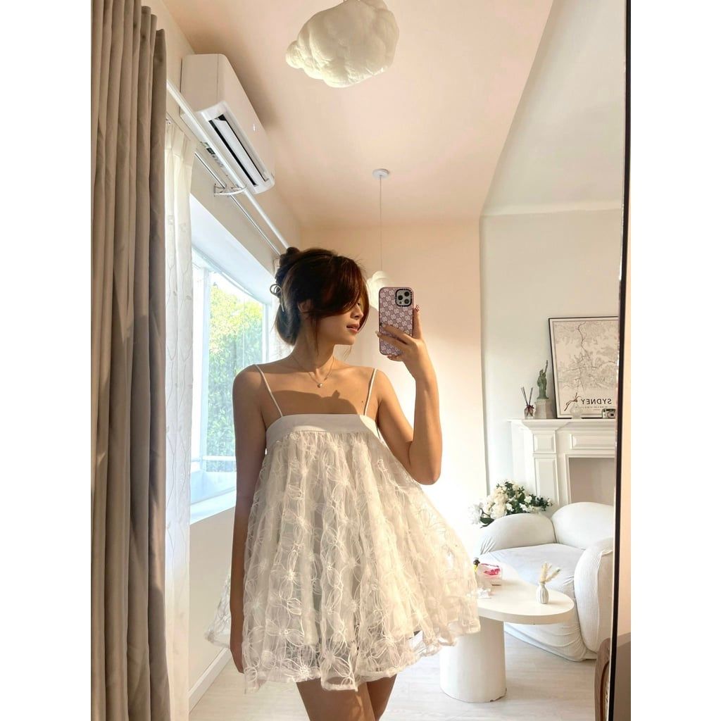 GOÛT DE JUN - Áo hai dây nữ babydoll - LANY TOP