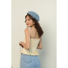 GOÛT DE JUN - Áo hai dây vải bố - HARO TOP