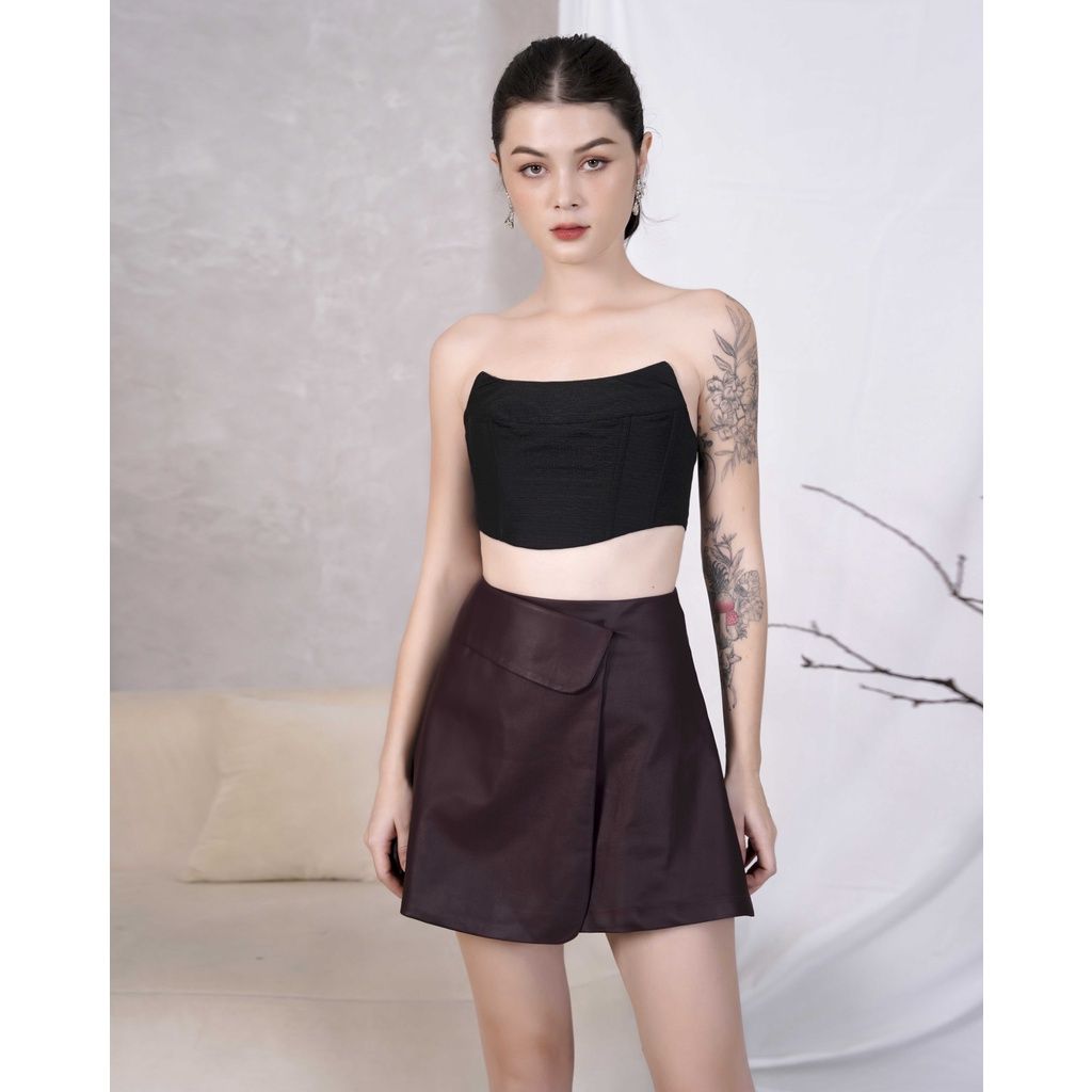 GOÛT DE JUN - Áo croptop cúp ngực -TONNA TOP