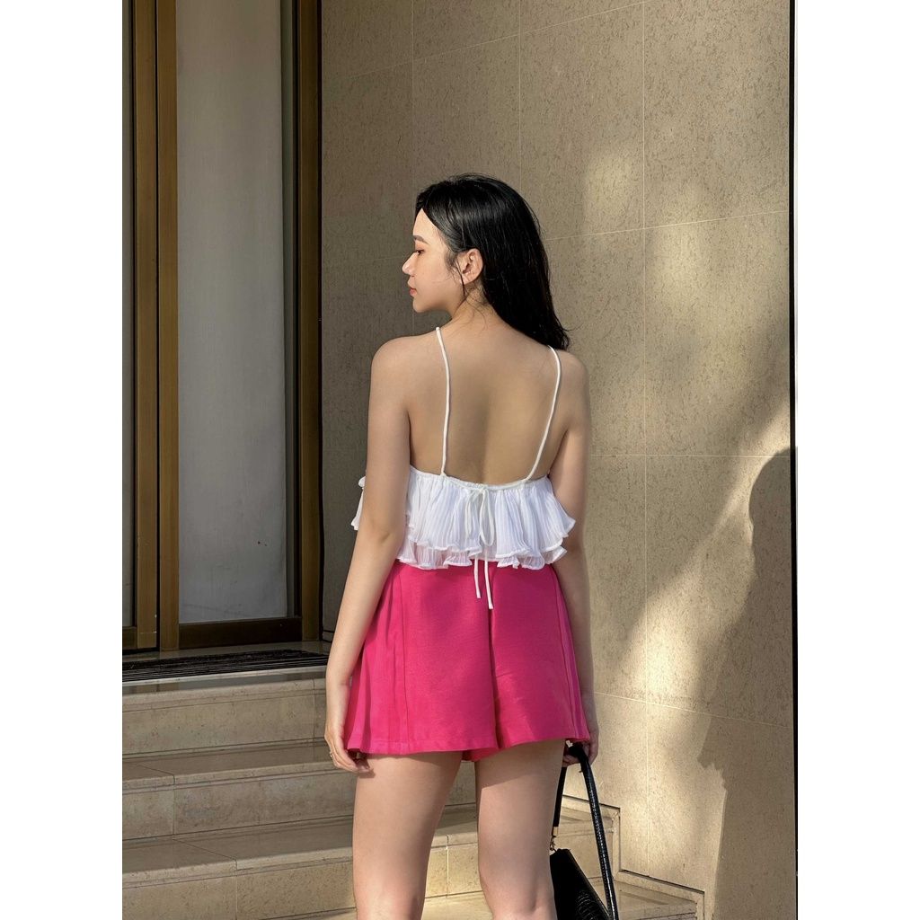 Áo Cổ Yếm Xếp Tầng Beola Top - GOÛT DE JUN