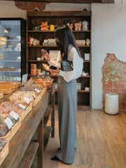 Áo Sơ Mi Voan Nữ BLERIM Tay Dài Phồng Thanh Lịch GOÛT DE JUN