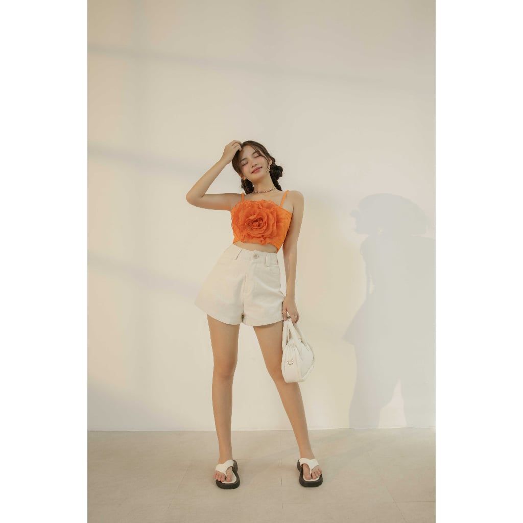 (Hàng đặt trước) Quần Shorts Ống Rộng Lưng Cao Thời Trang Năng Động | TIPCY Shorts | Secodee