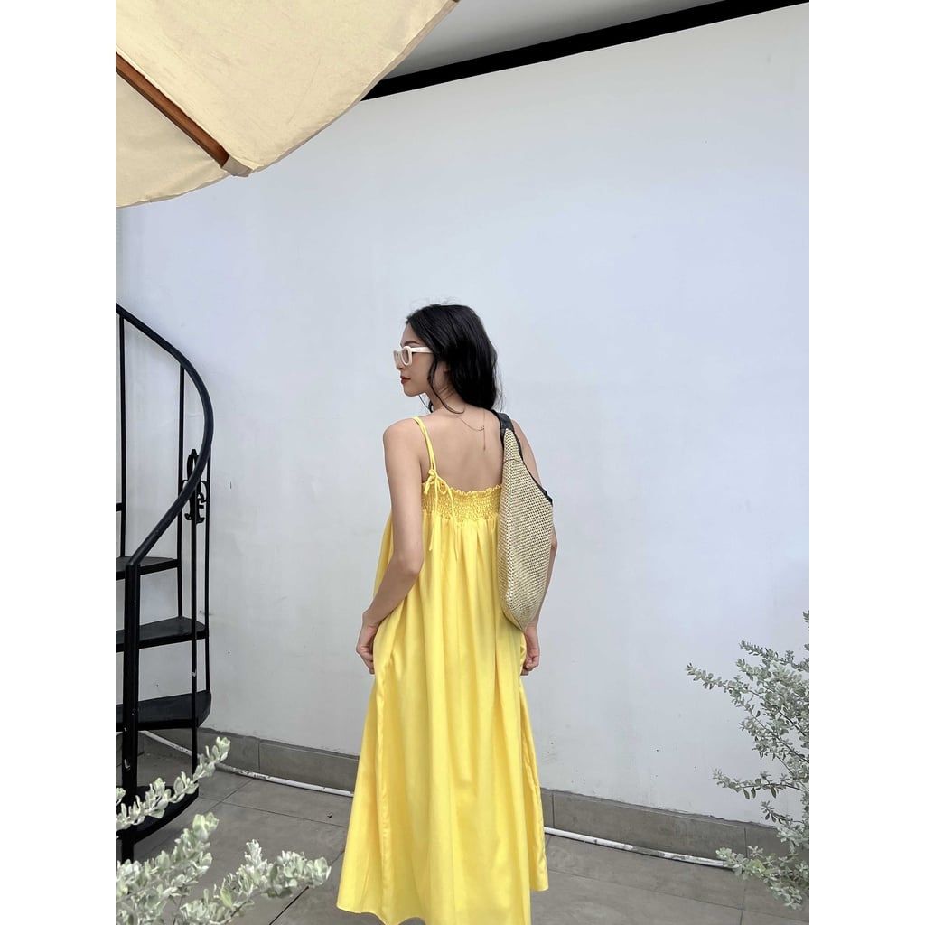 GOÛT DE JUN - Đầm hai dây may xếp li cách điệu - Sofie Dress