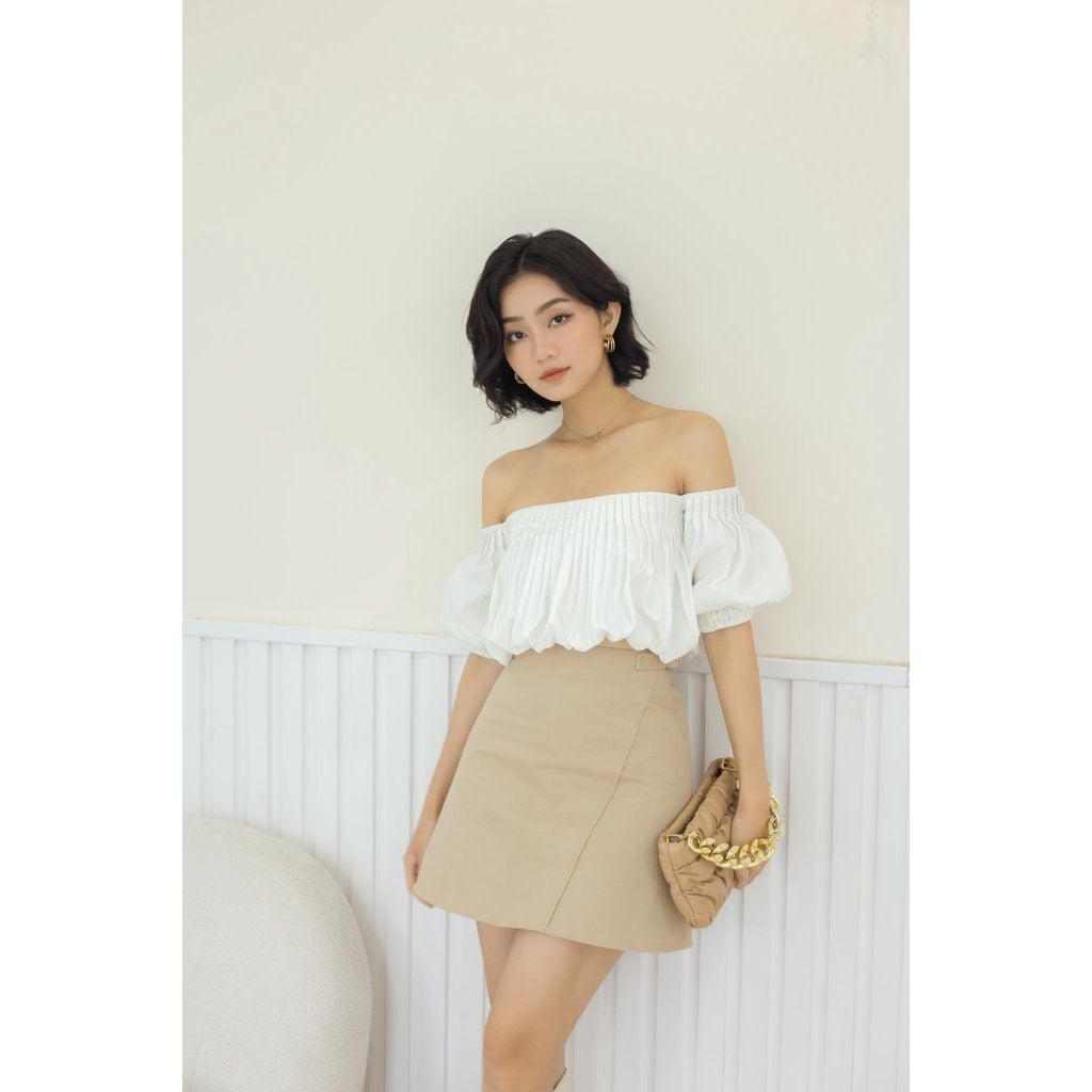 GOÛT DE JUN - Áo Crotop trễ vai - Torry Top
