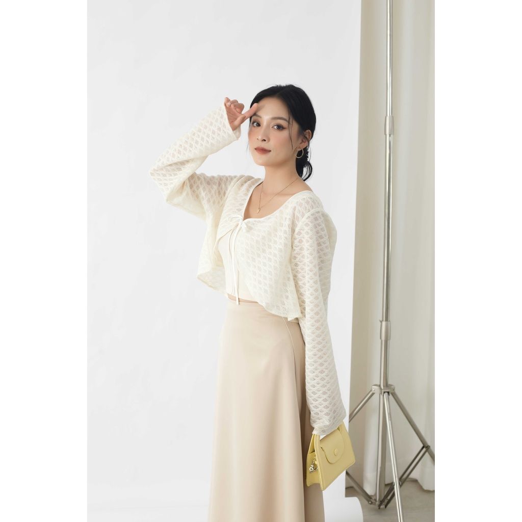GOÛT DE JUN - Áo khoác cardigan dáng croptop nữ - Donna Top