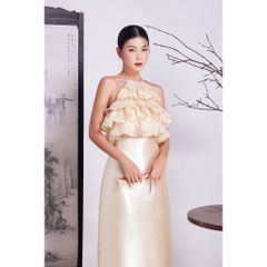 Chân Váy Nữ Dáng Dài Tafta Đứng Form Sang Trọng (Không kèm áo) - KYO SKIRT - GOÛT DE JUN