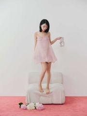 Đầm Nữ POENIX Hai Dây Voan Tơ Form Bí Dễ Thương GOÛT DE JUN