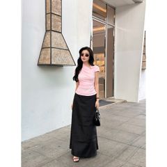 Chân Váy Nữ Form Dài Basic Dễ Phối Đồ - SANDRO SKIRT - GOÛT DE JUN
