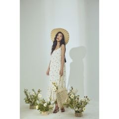 [Mã LT50 giảm 50k đơn 250k] Đầm maxi hoa freesize Goût De Jun SYMIO DRESS