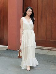 Đầm Nữ JOSUE DRESS Form Xòe Tầng Tiểu Thư GOÛT DE JUN