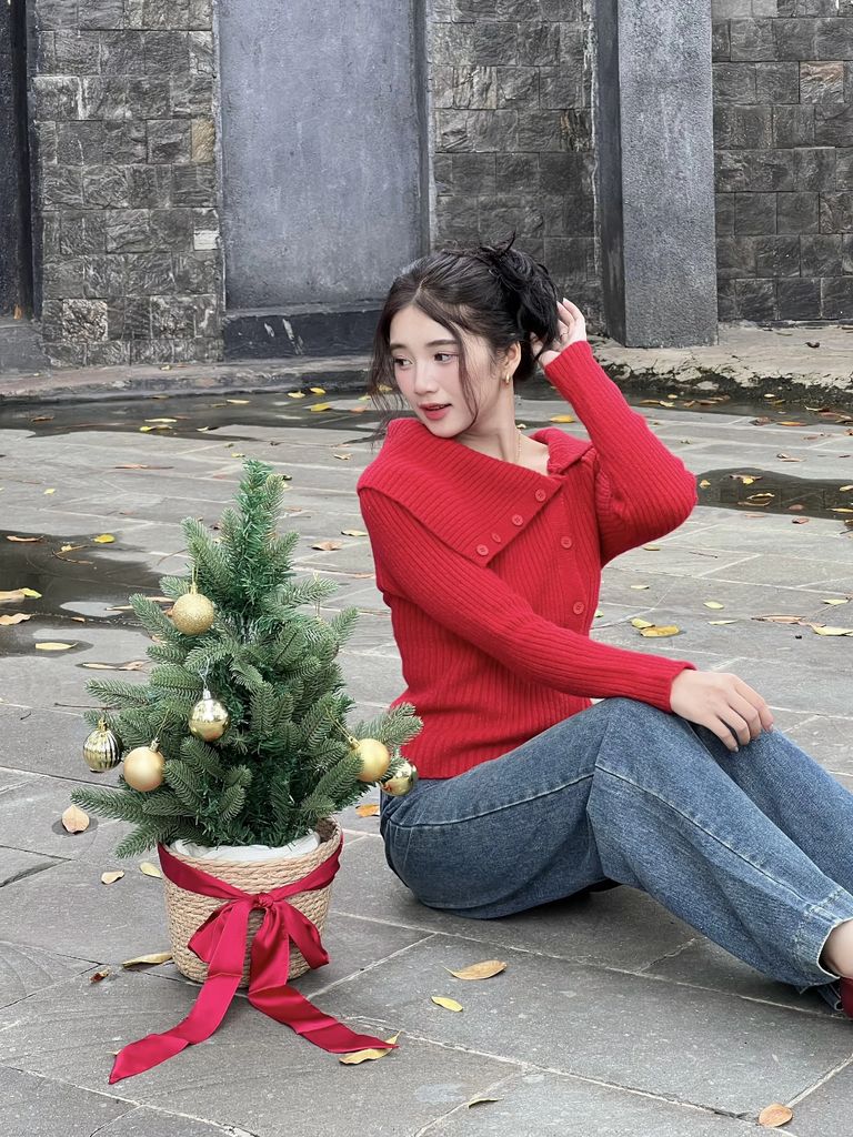 Áo Len Trễ Vai Dáng Ôm Thời Trang Thu Đông Cho Nữ - MUNDO TOP - GOÛT DE JUN