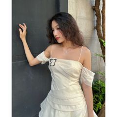 Đầm Nữ Thiết Kế Trễ Vai Dáng Xỏe Dễ Thương - LIING DRESS - GOÛT DE JUN