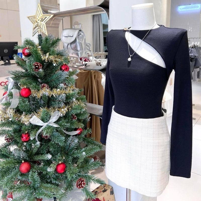 Chân Váy Chữ A Nữ Chất Liệu Tweed Ánh Kim Sành Điều - JORDI SKIRT - GOÛT DE JUN