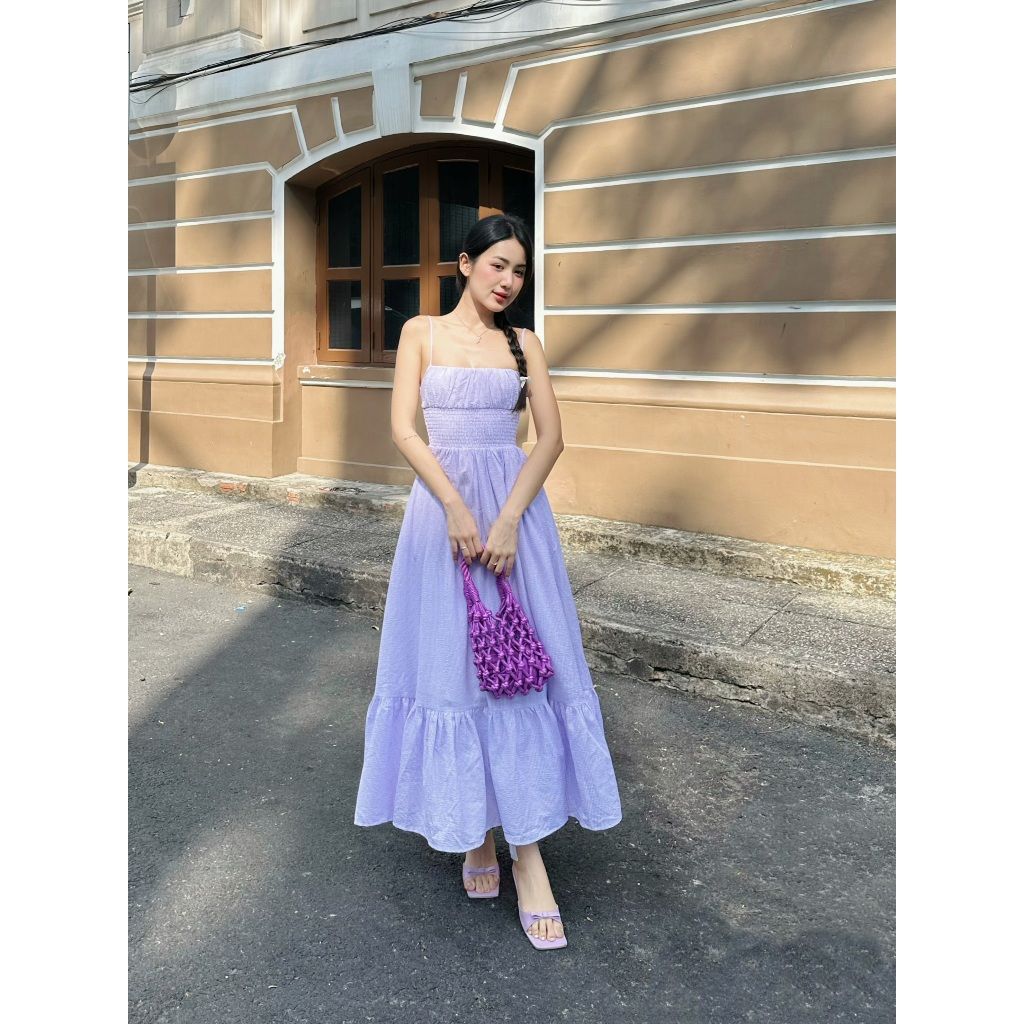 Đầm Nữ Hai Dây Maxi Đi Biển Nhún Eo Tôn Dáng - ROMIS DRESS - GOÛT DE JUN