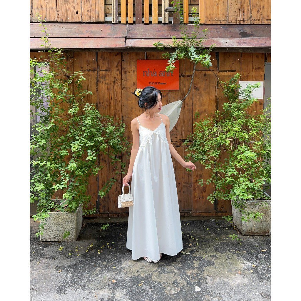 Đầm Nữ Maxi Hai Dây Đi Biển Nhẹ Nhàng Dễ Thương - WAIKI DRESS - GOÛT DE JUN