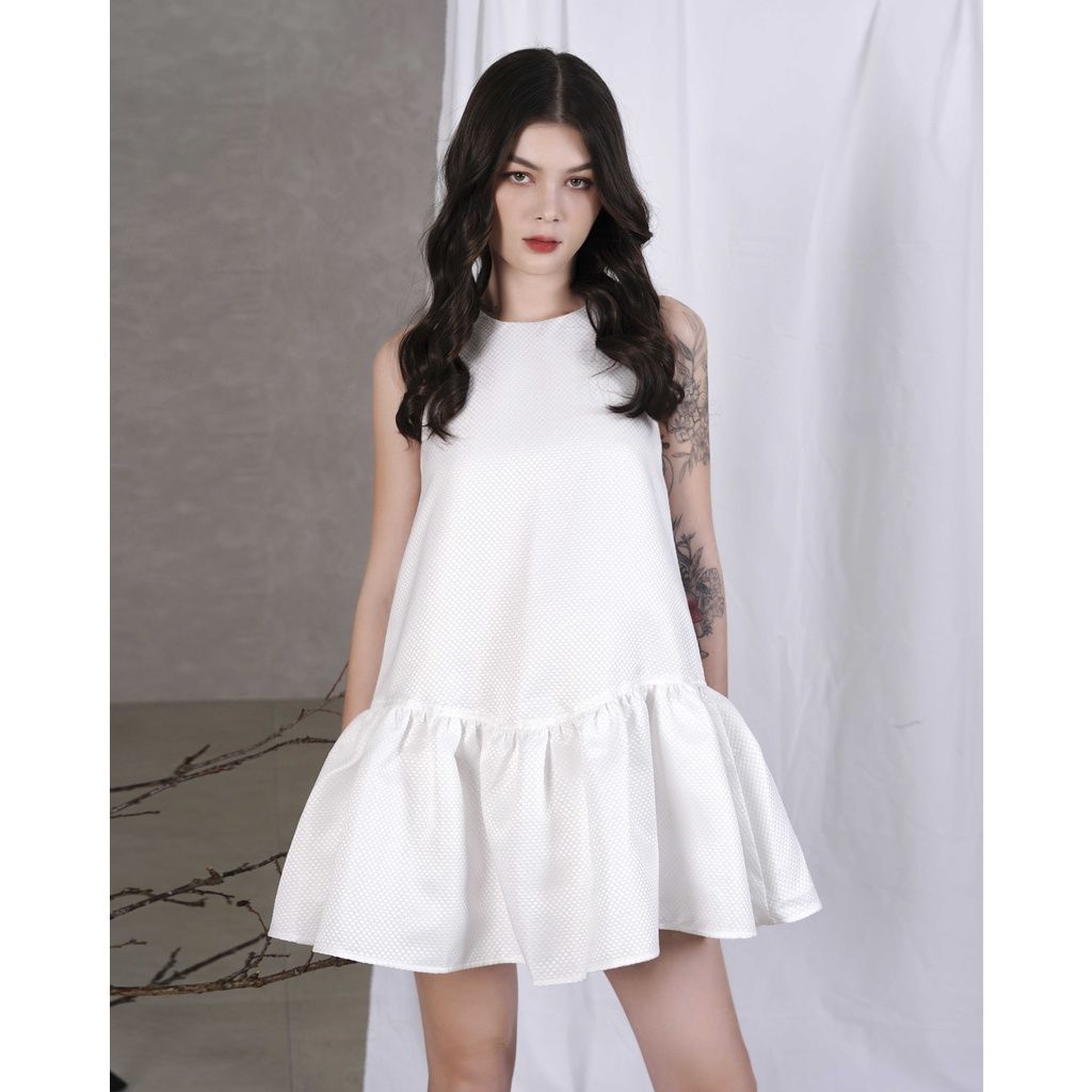 GOÛT DE JUN - Đầm nữ thiết kế đuôi cá dáng babydoll ngắn - BRAVE DRESS