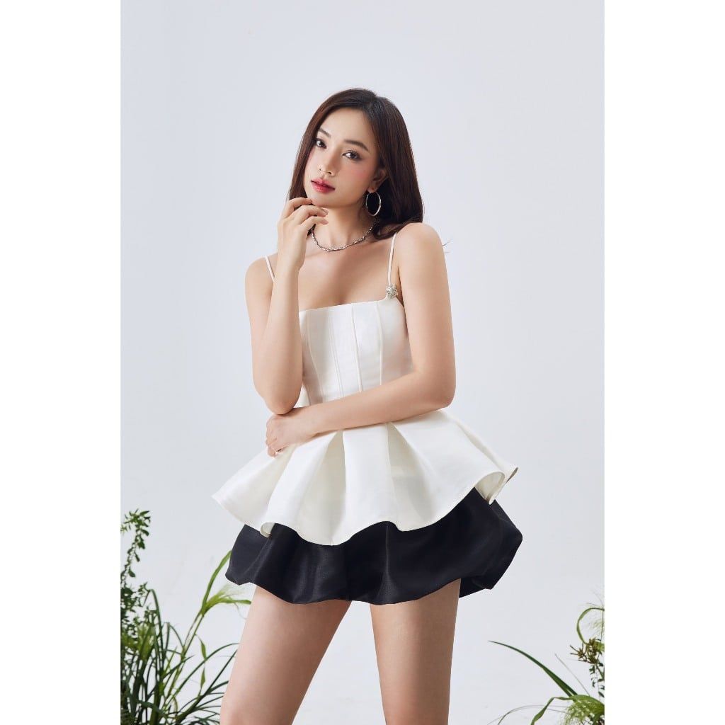 Áo Kiểu Nữ Hai Dây Dáng Peplum Bánh Bèo - ONIE TOP - GOÛT DE JUN