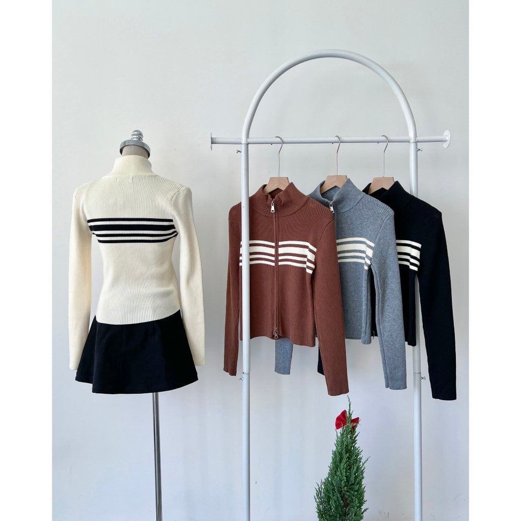 Áo Khoác Cardigan Dệt Kim Freesize Tay Dài - FAYE TOP -  GOÛT DE JUN