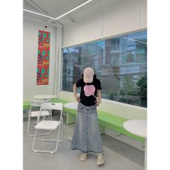 Goût De Jun - Áo Thun Baby Tee In Chữ Nổi - MINE TEE