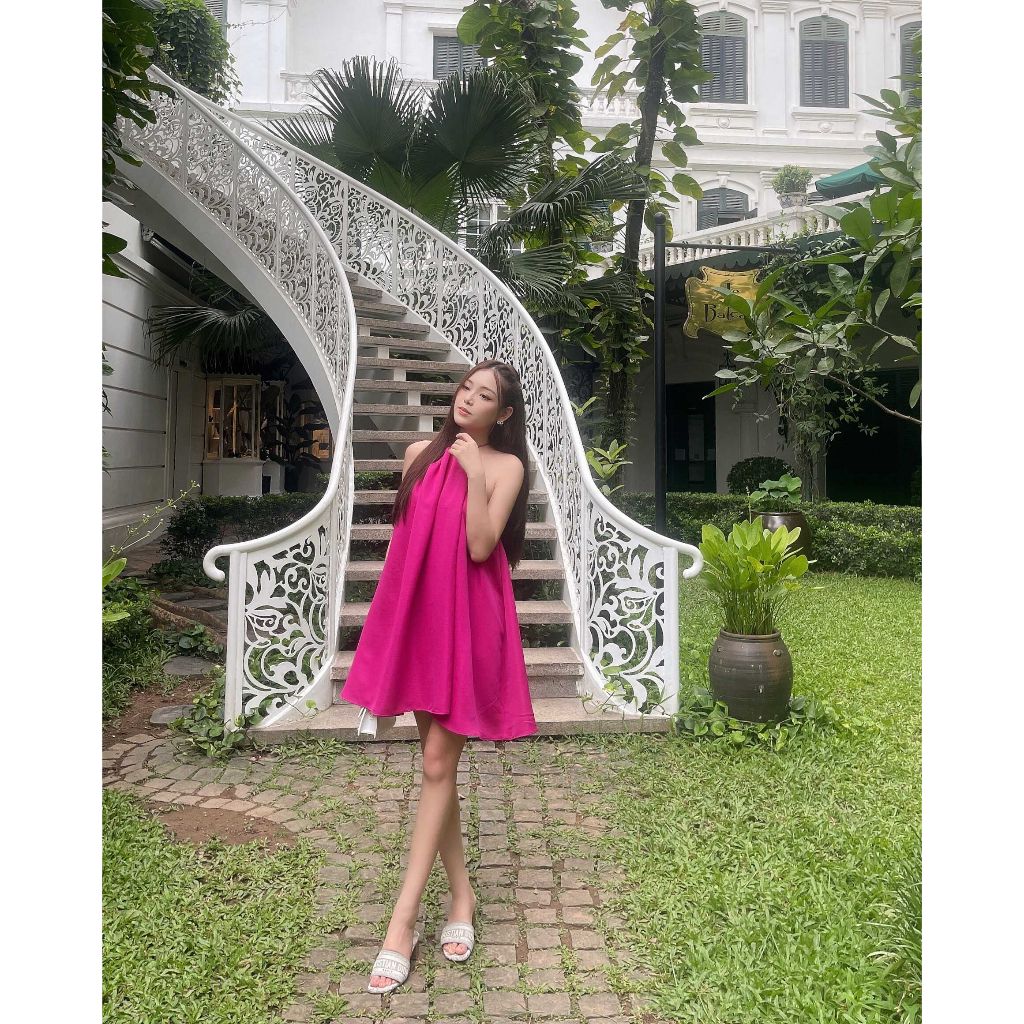 Đầm Nữ Thiết Kế Cổ Yếm Freesize HALEN DRESS - GOÛT DE JUN