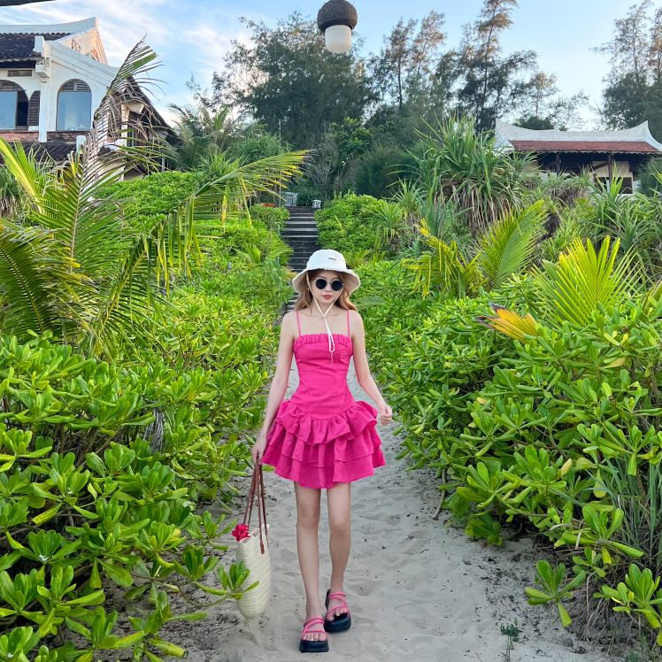 Đầm Nữ Hai Dây Xếp Tầng LONA DRESS - GOÛT DE JUN