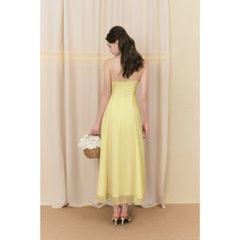 Đầm Nữ CASHY DRESS 2 Dây Chiết Eo Tôn Dáng GOUT DE JUN