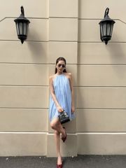 Đầm Nữ AZIREL Cổ Yếm Phối Voan Dễ Thương GOÛT DE JUN