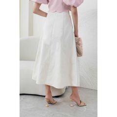GOÛT DE JUN - Chân váy nữ kaki dài form A - Obi Skirt