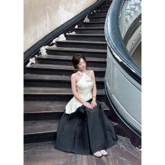 Áo Yếm Cổ Tàu Cách Tân  Phong Cách Thanh Lịch Nhẹ Nhàng - CẨN Y TOP- GOÛT DE JUN