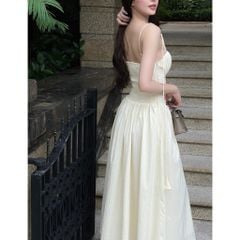 Đầm Nữ Hai Dây Dáng Dài Nhún Ngực Nữ Tính - JOSE DRESS - GOÛT DE JUN