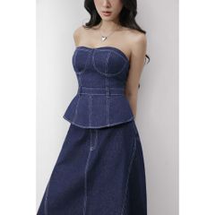 Áo Nữ Denim Thiết Kế Cúp Ngực TUBE TOP - GOÛT DE JUN